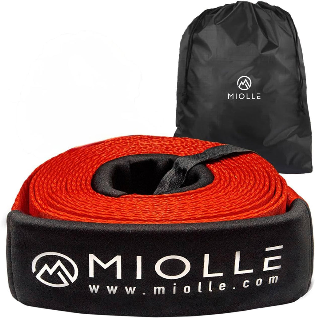 gear Tow Strap 2”X20’- 20990 Lbs MBS (Lab Tested) Recovery Strap Kit Includes: Tow Rope, Storage Case